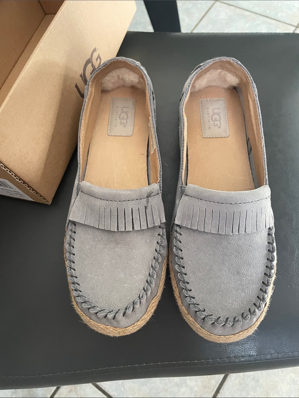 Ugg Grey Moccasin